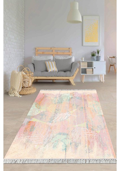 Dijital Baskılı Kaymaz Taban Yıkanabilir Modern Salon Halısı Mutfak Halısı Yolluk VH-HY-1211