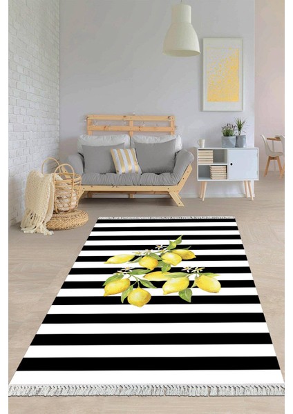 Dijital Baskılı Kaymaz Taban Yıkanabilir Modern Salon Halısı Mutfak Halısı Yolluk VH-HY-1216