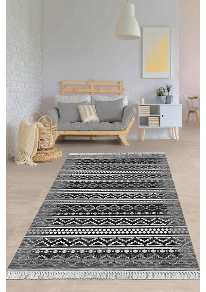 Dijital Baskılı Kaymaz Taban Yıkanabilir Modern Salon Halısı Mutfak Halısı Yolluk VH-HY-1301