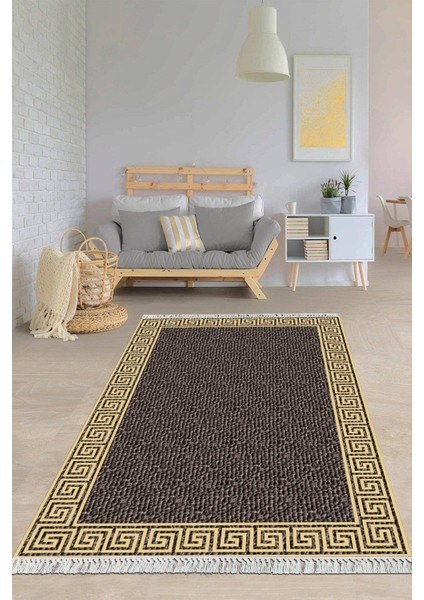 Dijital Baskılı Kaymaz Taban Yıkanabilir Çerçeveli Salon Halısı Mutfak Halısı Yolluk VH-HY-1395