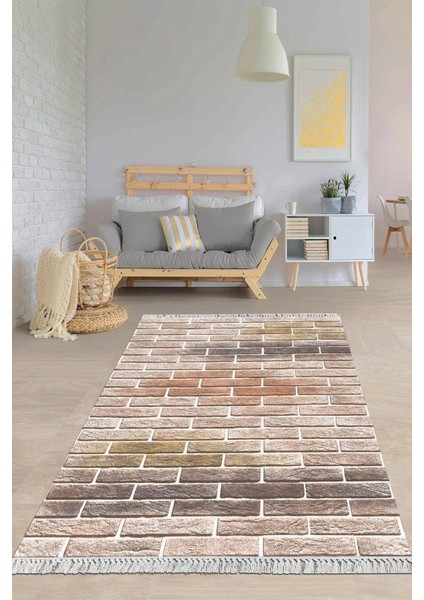 Dijital Baskılı Kaymaz Taban Yıkanabilir Modern Salon Halısı Mutfak Halısı Yolluk VH-HY-1374