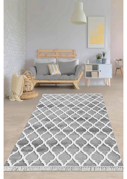 Dijital Baskılı Kaymaz Taban Yıkanabilir Modern Salon Halısı Mutfak Halısı Yolluk VH-HY-1448