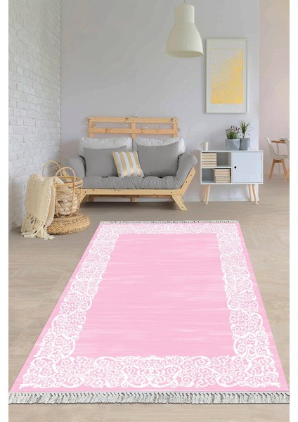 Dijital Baskılı Kaymaz Taban Yıkanabilir Çerçeveli Salon Halısı Mutfak Halısı Yolluk VH-HY-874