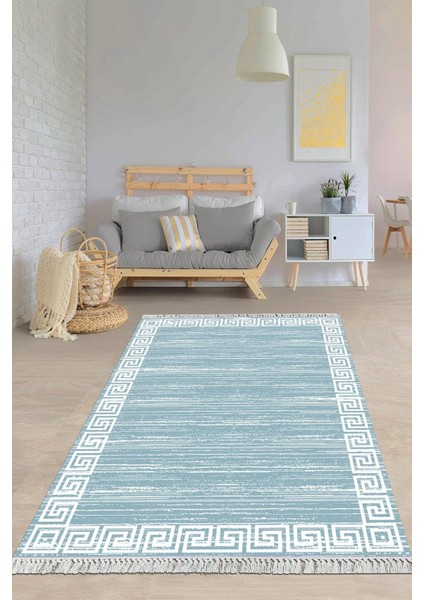 Dijital Baskılı Kaymaz Taban Yıkanabilir Modern Salon Halısı Mutfak Halısı Yolluk VH-HY-820