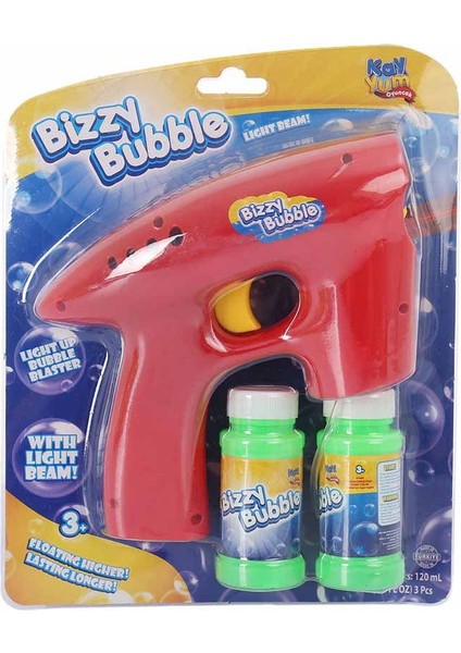 Bizzy Bubble Işıklı Köpük Baloncuk Tabancası - Kırmızı modelleri