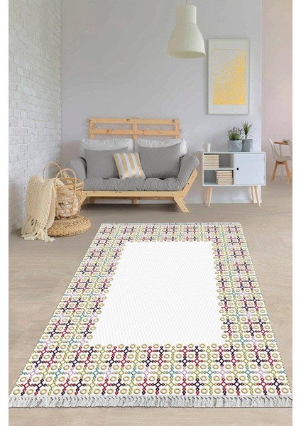 Dijital Baskılı Kaymaz Taban Yıkanabilir Modern Salon Halısı Mutfak Halısı Yolluk VH-HY-1056