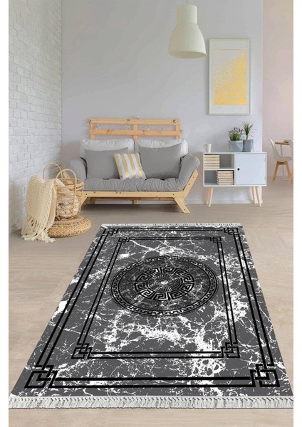 Dijital Baskılı Kaymaz Taban Yıkanabilir Modern Salon Halısı Mutfak Halısı Yolluk VH-HY-999
