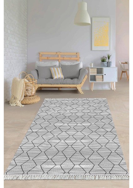 Dijital Baskılı Kaymaz Taban Yıkanabilir Modern Salon Halısı Mutfak Halısı Yolluk VH-HY-1050