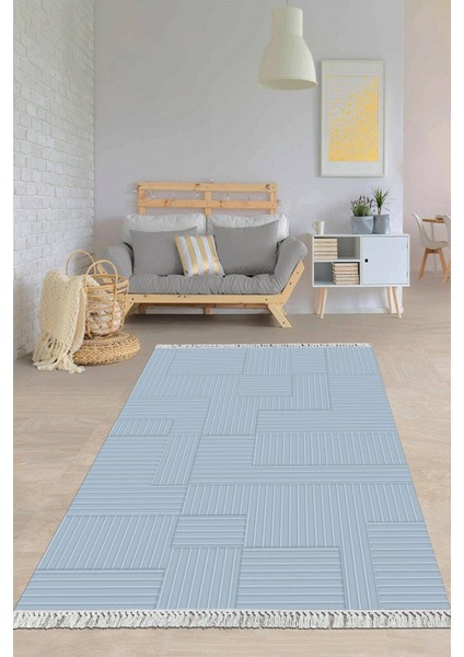 Dijital Baskılı Kaymaz Taban Yıkanabilir Modern Salon Halısı Mutfak Halısı Yolluk VH-HY-1129