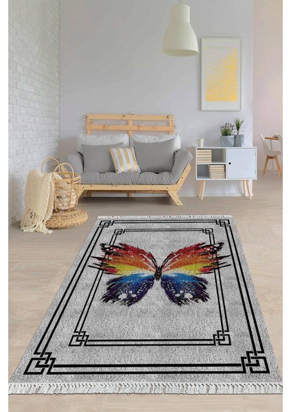 Dijital Baskılı Kaymaz Taban Yıkanabilir Modern Salon Halısı Mutfak Halısı Yolluk VH-HY-1229