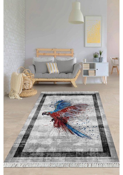 Dijital Baskılı Kaymaz Taban Yıkanabilir Modern Salon Halısı Mutfak Halısı Yolluk VH-HY-1116