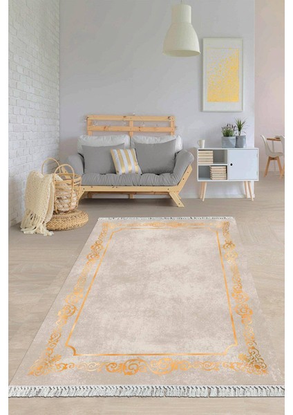 Dijital Baskılı Kaymaz Taban Yıkanabilir Çerçeveli Salon Halısı Mutfak Halısı Yolluk VH-HY-1346