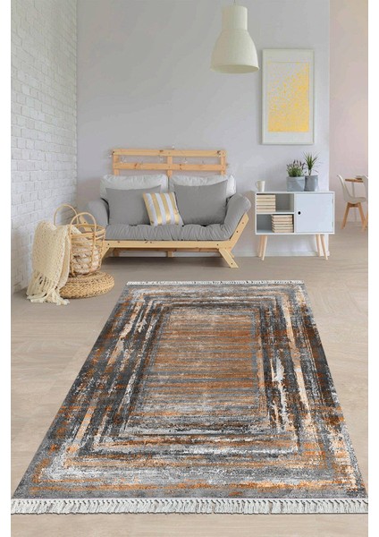 Dijital Baskılı Kaymaz Taban Yıkanabilir Modern Salon Halısı Mutfak Halısı Yolluk VH-HY-1267