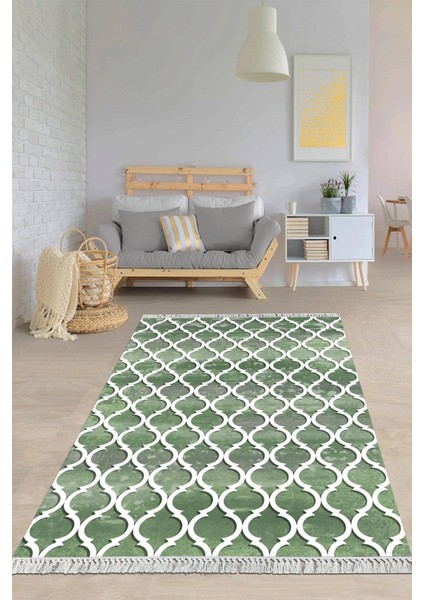 Dijital Baskılı Kaymaz Taban Yıkanabilir Modern Salon Halısı Mutfak Halısı Yolluk VH-HY-915