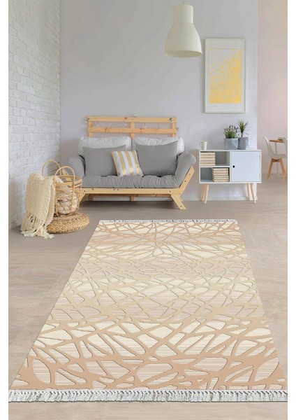 Dijital Baskılı Kaymaz Taban Yıkanabilir Modern Salon Halısı Mutfak Halısı Yolluk VH-HY-937