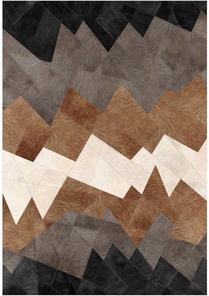 Dijital Baskılı Kaymaz Taban Yıkanabilir Modern Salon Halısı Mutfak Halısı Yolluk VH-HT-1238