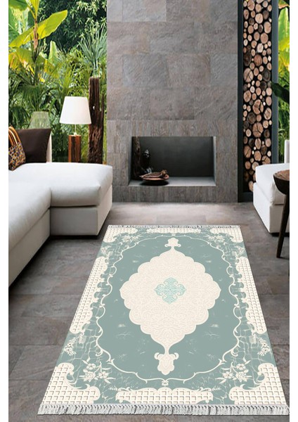 Dijital Baskılı Kaymaz Taban Yıkanabilir Modern Salon Halısı Mutfak Halısı Yolluk VH-HT-1076