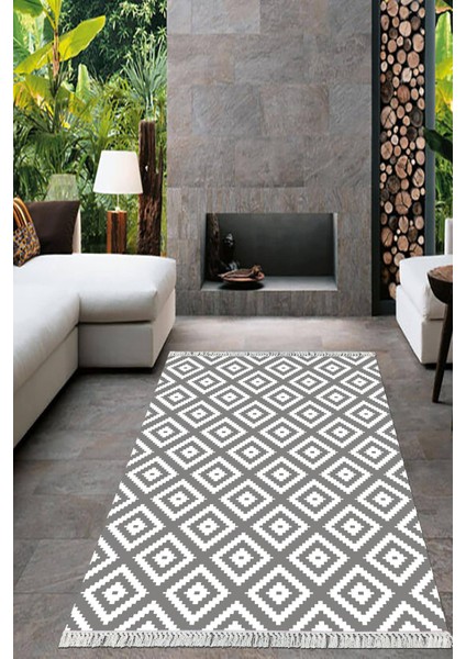 Dijital Baskılı Kaymaz Taban Yıkanabilir Modern Salon Halısı Mutfak Halısı Yolluk VH-HT-1276