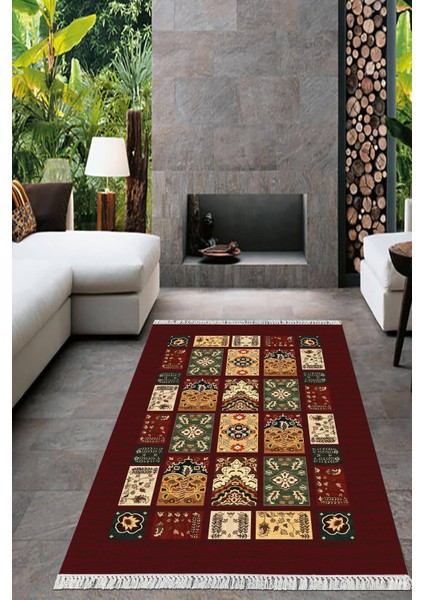 Dijital Baskılı Kaymaz Taban Yıkanabilir Modern Salon Halısı Mutfak Halısı Yolluk VH-HT-1209