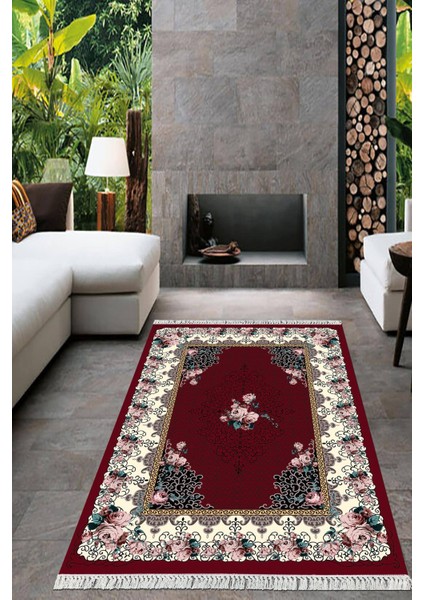 Dijital Baskılı Kaymaz Taban Yıkanabilir Çerçeveli Salon Halısı Mutfak Halısı Yolluk VH-HT-1211