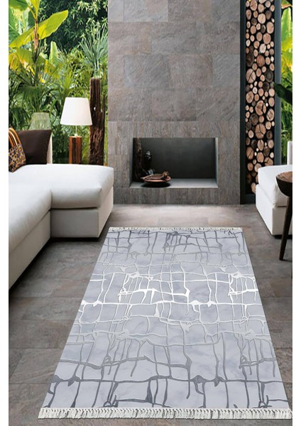 Dijital Baskılı Kaymaz Taban Yıkanabilir Modern Salon Halısı Mutfak Halısı Yolluk VH-HT-1383