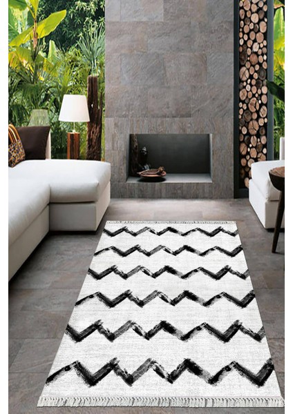 Dijital Baskılı Kaymaz Taban Yıkanabilir Modern Salon Halısı Mutfak Halısı Yolluk VH-HT-1362