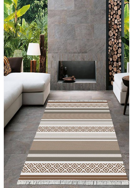 Dijital Baskılı Kaymaz Taban Yıkanabilir Modern Salon Halısı Mutfak Halısı Yolluk VH-HT-1391
