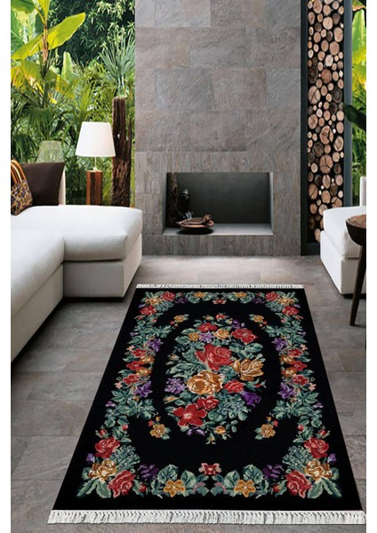 Dijital Baskılı Kaymaz Taban Yıkanabilir Modern Salon Halısı Mutfak Halısı Yolluk VH-HT-482