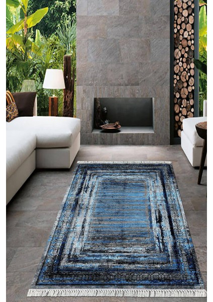 Dijital Baskılı Kaymaz Taban Yıkanabilir Modern Salon Halısı Mutfak Halısı Yolluk VH-HT-966