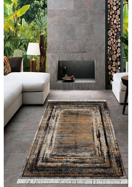 Dijital Baskılı Kaymaz Taban Yıkanabilir Modern Salon Halısı Mutfak Halısı Yolluk VH-HT-967