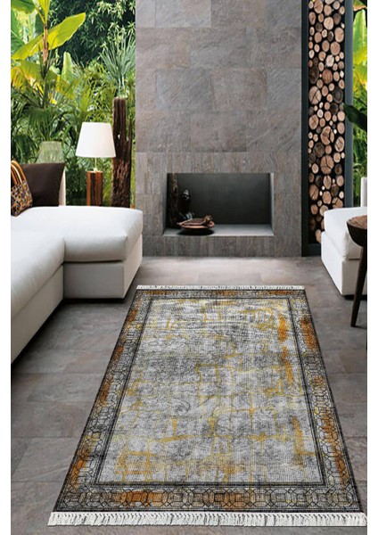 Dijital Baskılı Kaymaz Taban Yıkanabilir Modern Salon Halısı Mutfak Halısı Yolluk VH-HT-964
