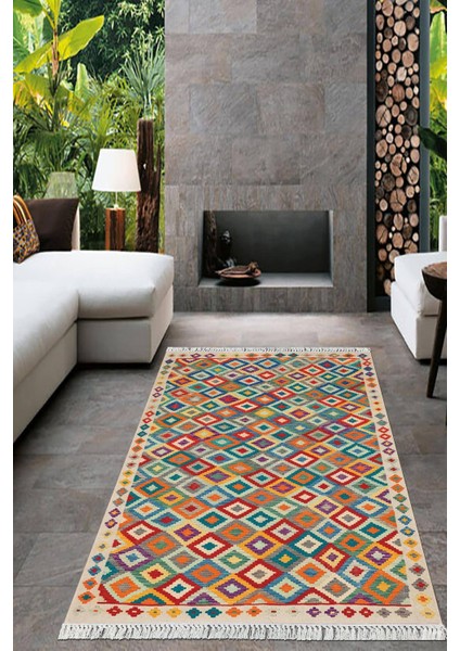 Dijital Baskılı Kaymaz Taban Yıkanabilir Modern Salon Halısı Mutfak Halısı Yolluk VH-HT-650