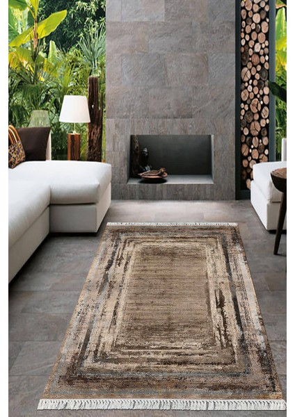 Dijital Baskılı Kaymaz Taban Yıkanabilir Modern Salon Halısı Mutfak Halısı Yolluk VH-HT-971