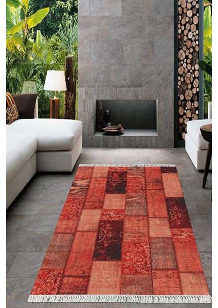 Dijital Baskılı Kaymaz Taban Yıkanabilir Modern Salon Halısı Mutfak Halısı Yolluk VH-HT-981