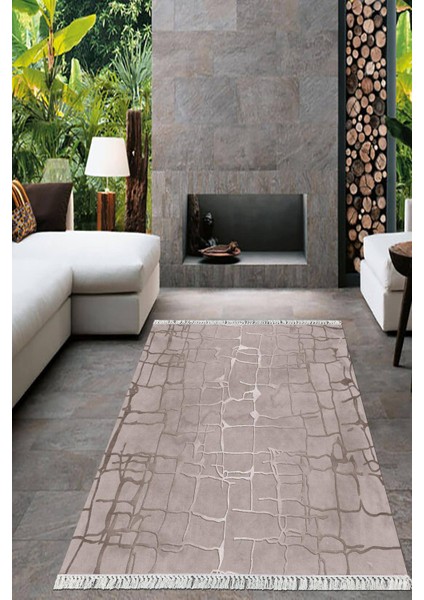 Dijital Baskılı Kaymaz Taban Yıkanabilir Sade Desen Salon Halısı Mutfak Halısı Yolluk Vh-Ht-20