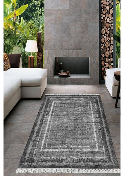 Dijital Baskılı Kaymaz Taban Yıkanabilir Çerçeveli Salon Halısı Mutfak Halısı Yolluk VH-HT-972