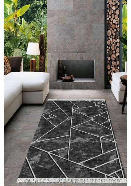 Dijital Baskılı Kaymaz Taban Yıkanabilir Modern Salon Halısı Mutfak Halısı Yolluk Vh-Ht-24