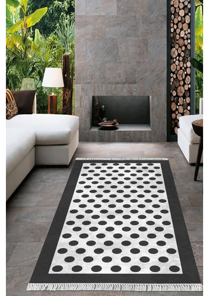 Dijital Baskılı Kaymaz Taban Yıkanabilir Modern Salon Halısı Mutfak Halısı Yolluk VH-HT-140
