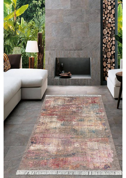 Dijital Baskılı Kaymaz Taban Yıkanabilir Modern Salon Halısı Mutfak Halısı Yolluk VH-HT-134