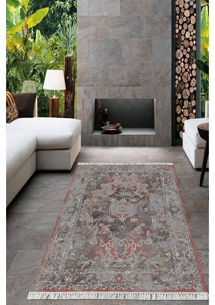 Dijital Baskılı Kaymaz Taban Yıkanabilir Modern Salon Halısı Mutfak Halısı Yolluk VH-HT-155