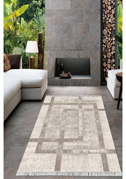 Dijital Baskılı Kaymaz Taban Yıkanabilir Modern Salon Halısı Mutfak Halısı Yolluk Vh-Ht-94