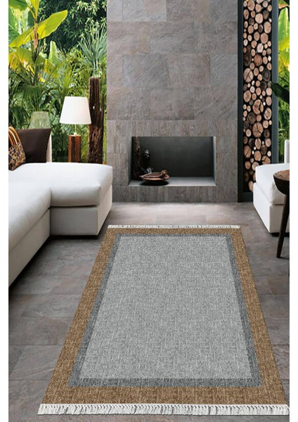 Dijital Baskılı Kaymaz Taban Yıkanabilir Çerçeveli Salon Halısı Mutfak Halısı Yolluk VH-HT-230