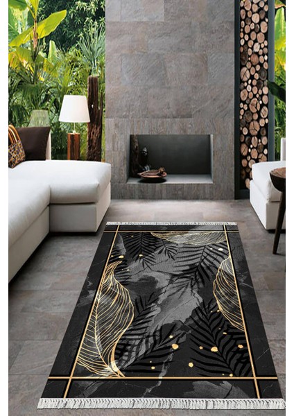 Dijital Baskılı Kaymaz Taban Yıkanabilir Modern Salon Halısı Mutfak Halısı Yolluk VH-HT-203