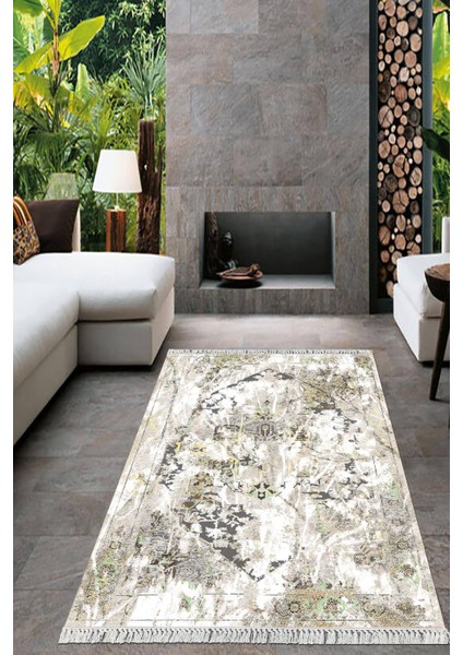 Dijital Baskılı Kaymaz Taban Yıkanabilir Modern Salon Halısı Mutfak Halısı Yolluk VH-HT-197