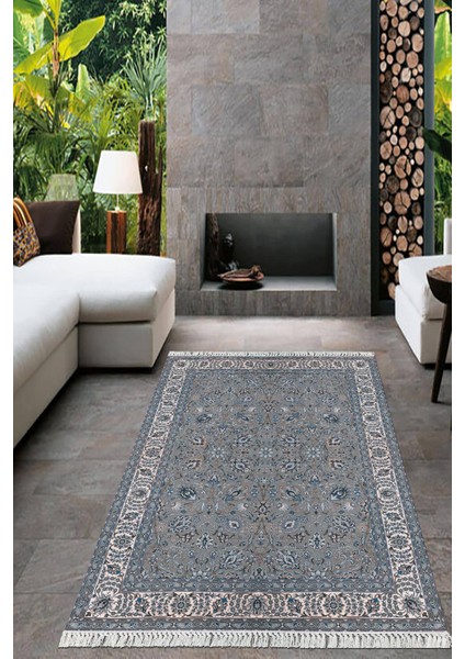 Dijital Baskılı Kaymaz Taban Yıkanabilir Çerçeveli Salon Halısı Mutfak Halısı Yolluk VH-HT-251