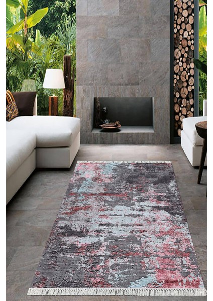 Dijital Baskılı Kaymaz Taban Yıkanabilir Modern Salon Halısı Mutfak Halısı Yolluk VH-HT-335