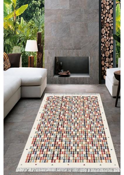 Dijital Baskılı Kaymaz Taban Yıkanabilir Modern Salon Halısı Mutfak Halısı Yolluk VH-HT-333
