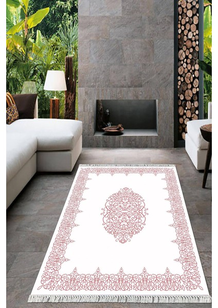 Dijital Baskılı Kaymaz Taban Yıkanabilir Çerçeveli Salon Halısı Mutfak Halısı Yolluk VH-HT-345