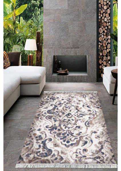 Dijital Baskılı Kaymaz Taban Yıkanabilir Modern Salon Halısı Mutfak Halısı Yolluk VH-HT-374