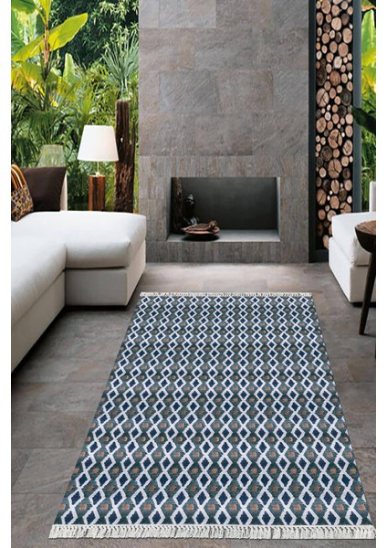 Dijital Baskılı Kaymaz Taban Yıkanabilir Modern Salon Halısı Mutfak Halısı Yolluk VH-HT-408